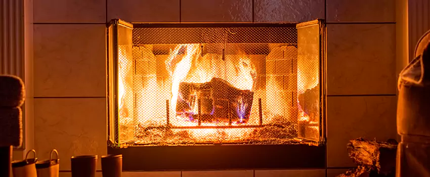 Mendota Hearth Landscape Fireplace Installation in Scaggsville, Maryland