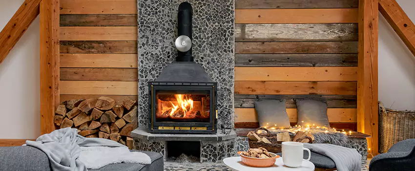 Thelin Hearth Products Direct Vent Gas Stove Fireplace Inspection in Scaggsville, Maryland